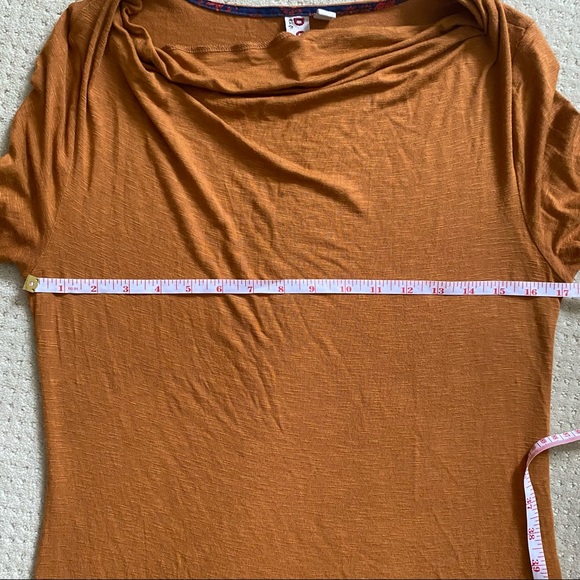 DOLAN Mustard Kirby Cowlneck Longsleeve Top - Picture 9 of 12